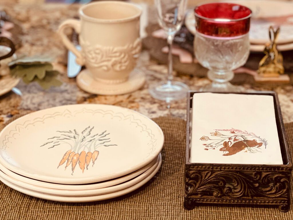 easter target plates carrots melamine green plaid placemats gg collection vintage wine spring décor neutral
