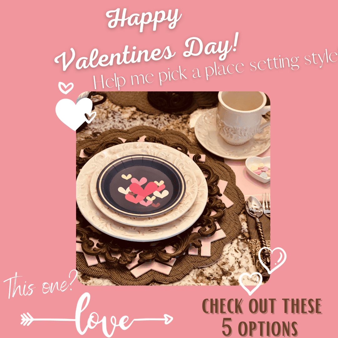 5 cheap & easy valentine's day table additions
