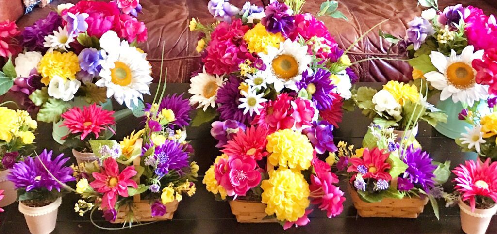 Rapunzel party flower arrangements diy decor Tangled