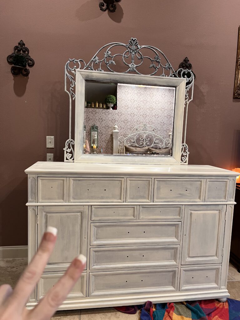 antique dresser chalk paint makeover - My French Twist