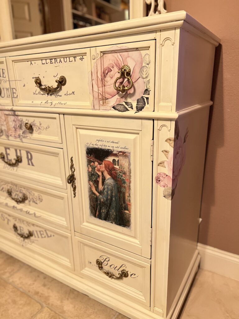 antique dresser chalk paint makeover - My French Twist