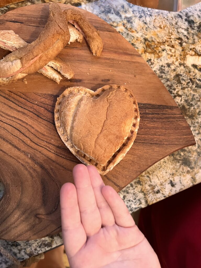 Bento Box lunch heart sandwich