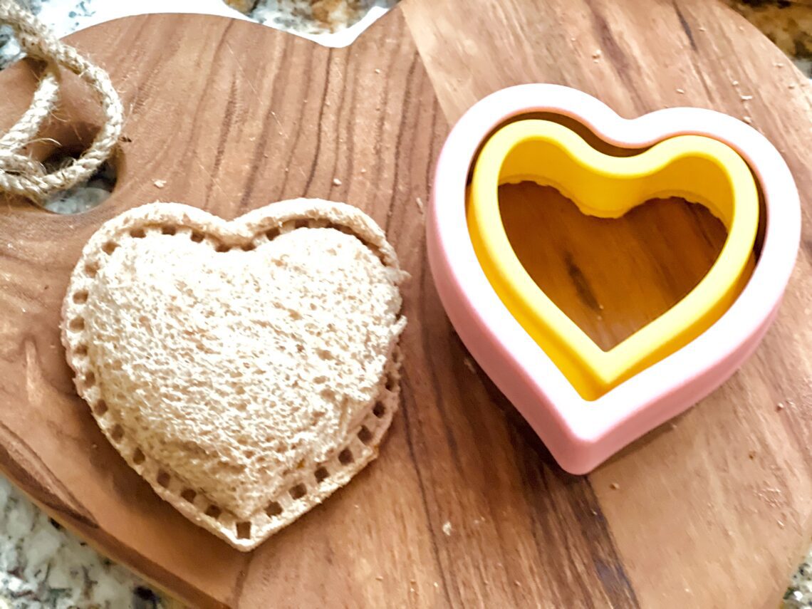 Bento Box lunch heart sandwich