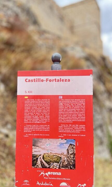 Castilla Fortaleza fortress city view Sta Olalla Spain road trip to Seville