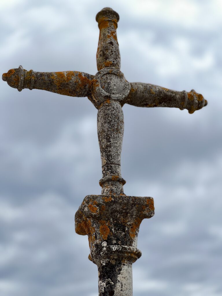 Cross Castilla Fortaleza fortress city view Sta Olalla Spain road trip to Seville