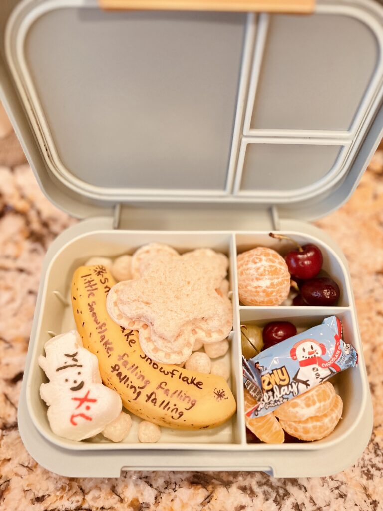 Bento Box Kids Lunch Christmas theme