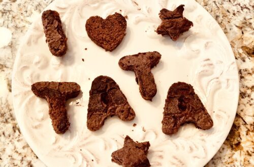 I love tata brownie cutout shapes heart star